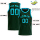 Custom Hunter Green Sequined Tops Athletic Basketball Jersey Limited
