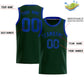 Custom Hunter Green Sequined Tops Athletic Basketball Jersey Limited
