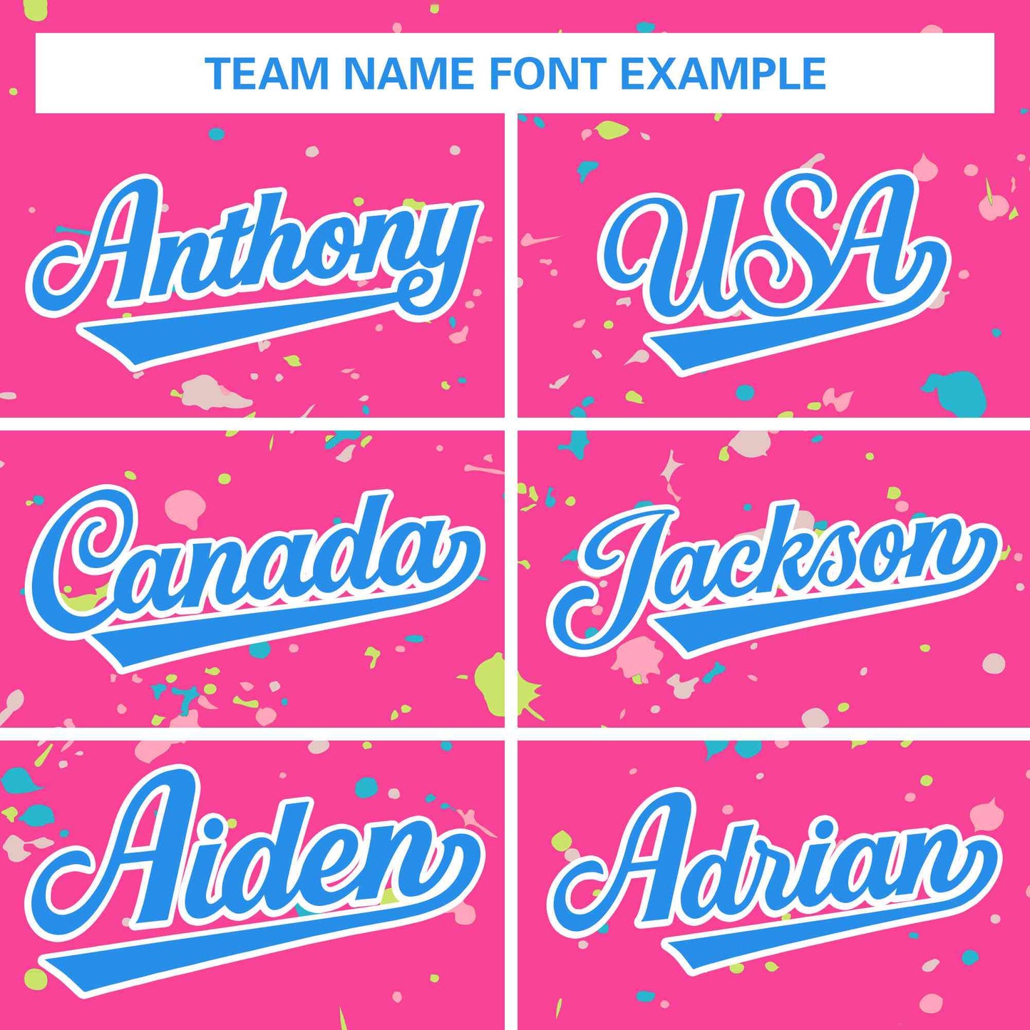 Custom Pink Powder Blue-White Splash Graffiti Pattern Authentic Baseball Jersey Limited