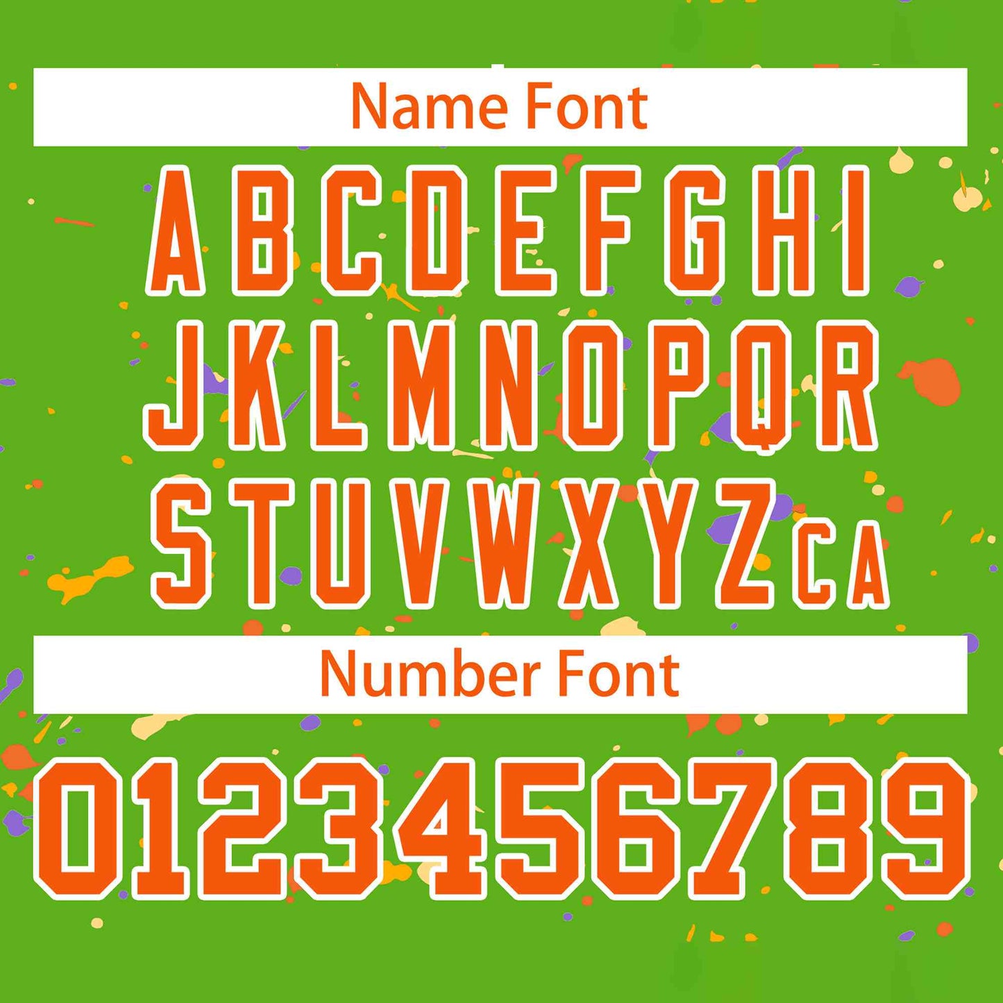 Custom Green Orange-White Splash Graffiti Pattern Authentic Baseball Jersey Limited