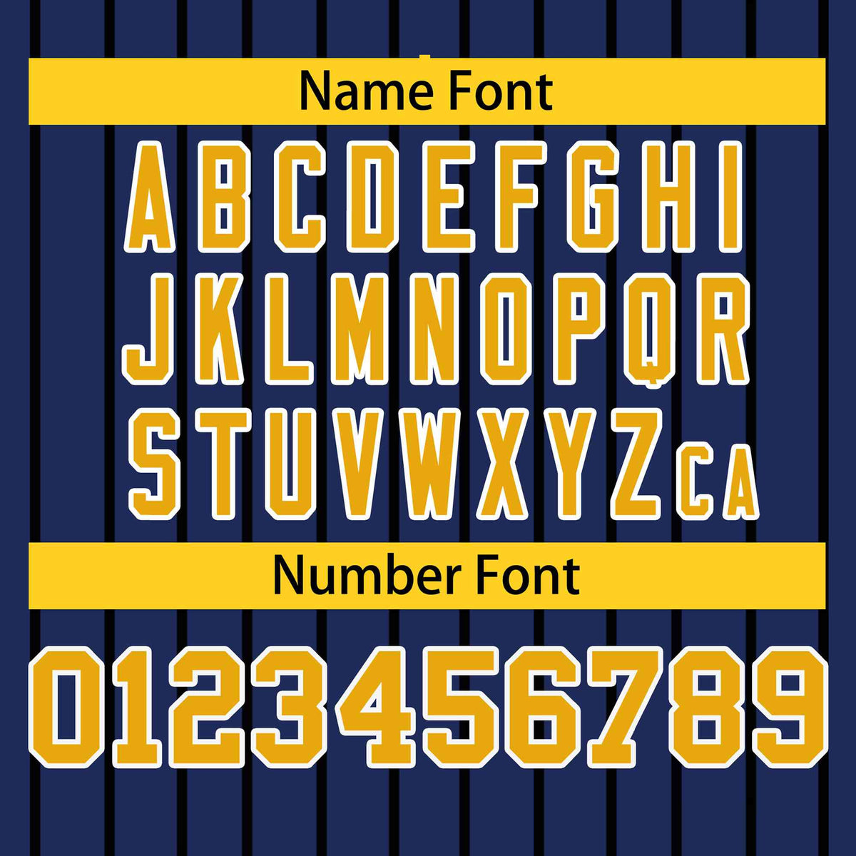 Custom Navy Gold-Black Stripe Fashion Design Full Button Authentic Baseball Jersey Limited