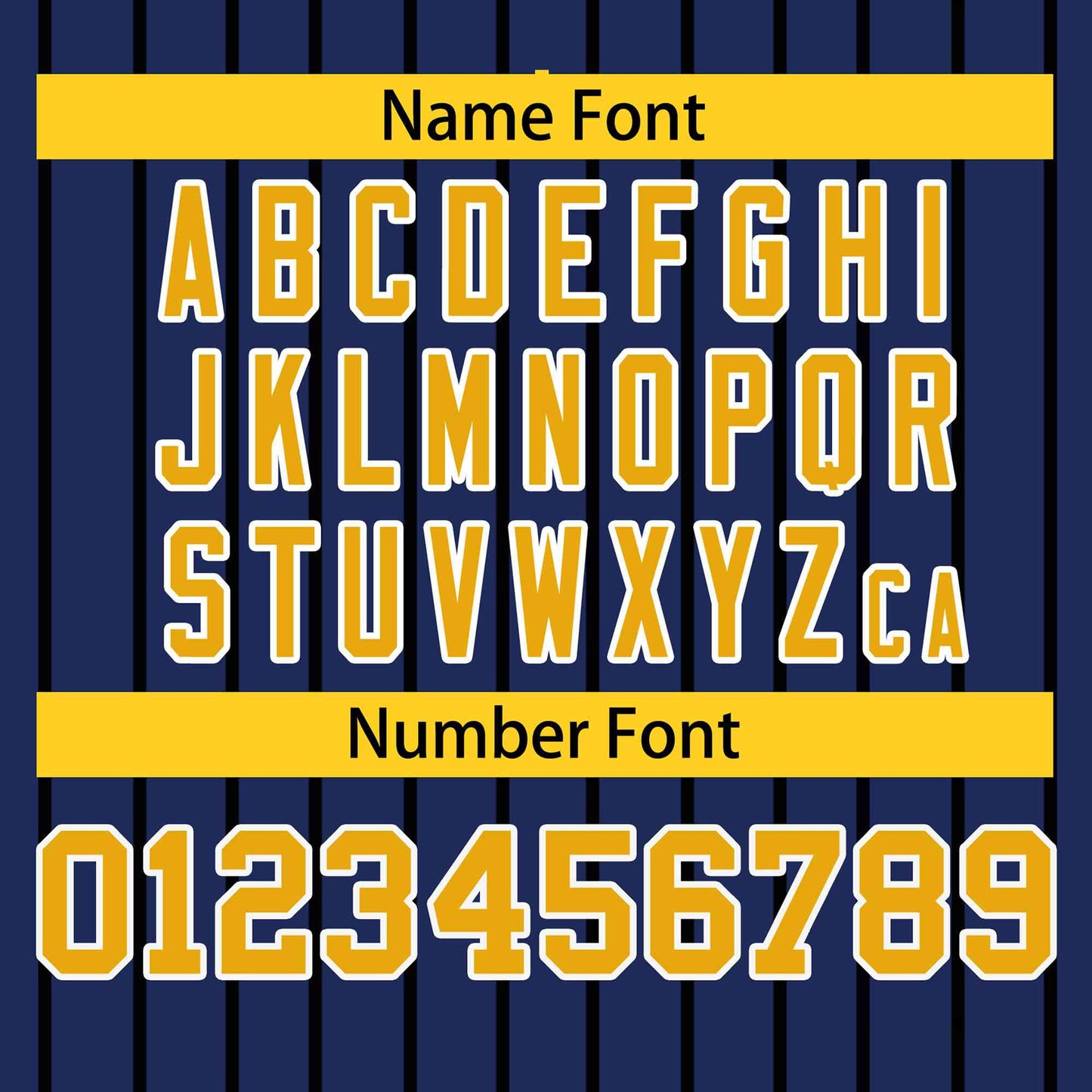 Custom Navy Gold-Black Stripe Fashion Design Full Button Authentic Baseball Jersey Limited