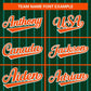 Custom Green Orange Stripe Fashion Design Full Button Authentic Baseball Jersey Limited