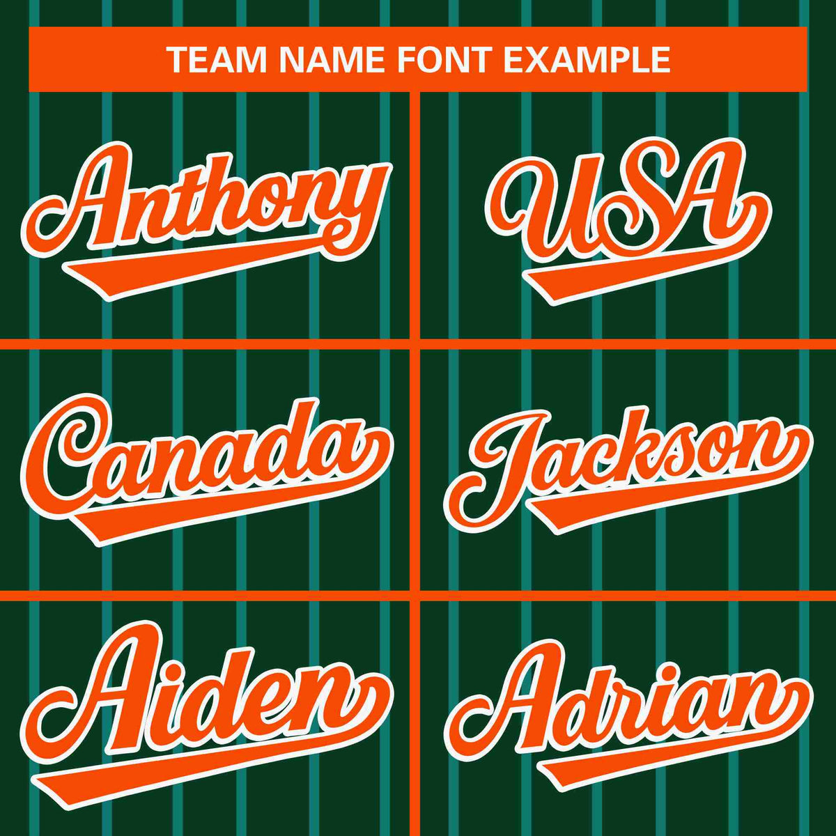 Custom Green Orange Stripe Fashion Design Full Button Authentic Baseball Jersey Limited