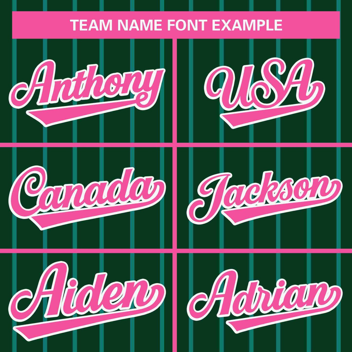 Custom Green Pink Stripe Fashion Design Full Button Authentic Baseball Jersey Limited