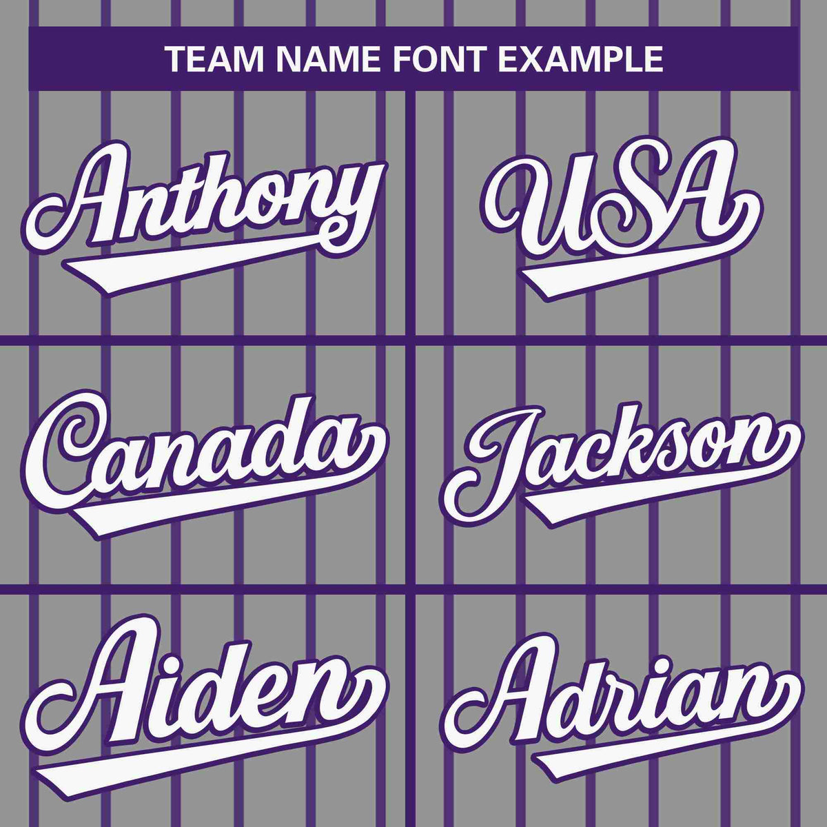 Custom Light Gray White-Purple Stripe Fashion Design Full Button Authentic Baseball Jersey Limited