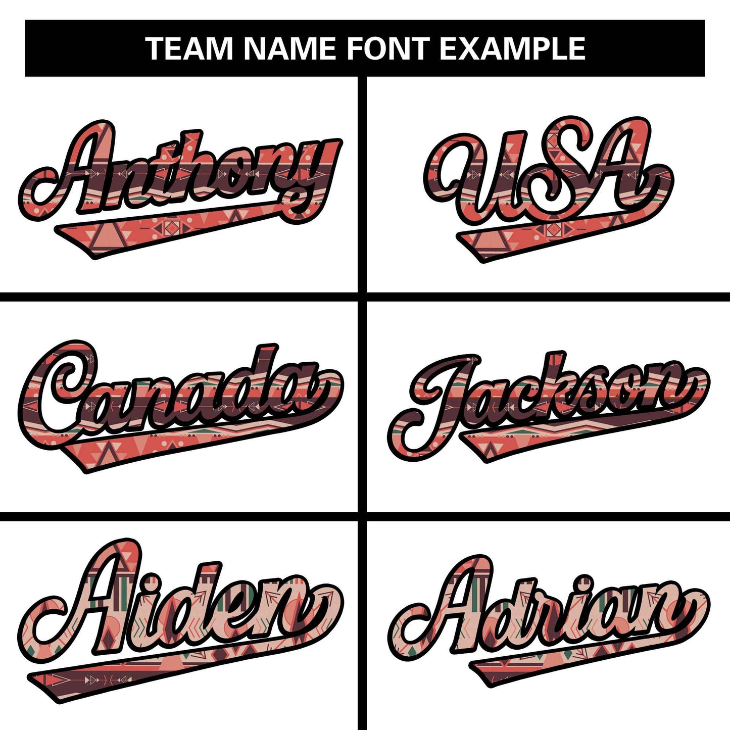 Custom Personalized Baseball Jersey Stitched Ethnic Pattern Name Number Sports Unifrom Limited