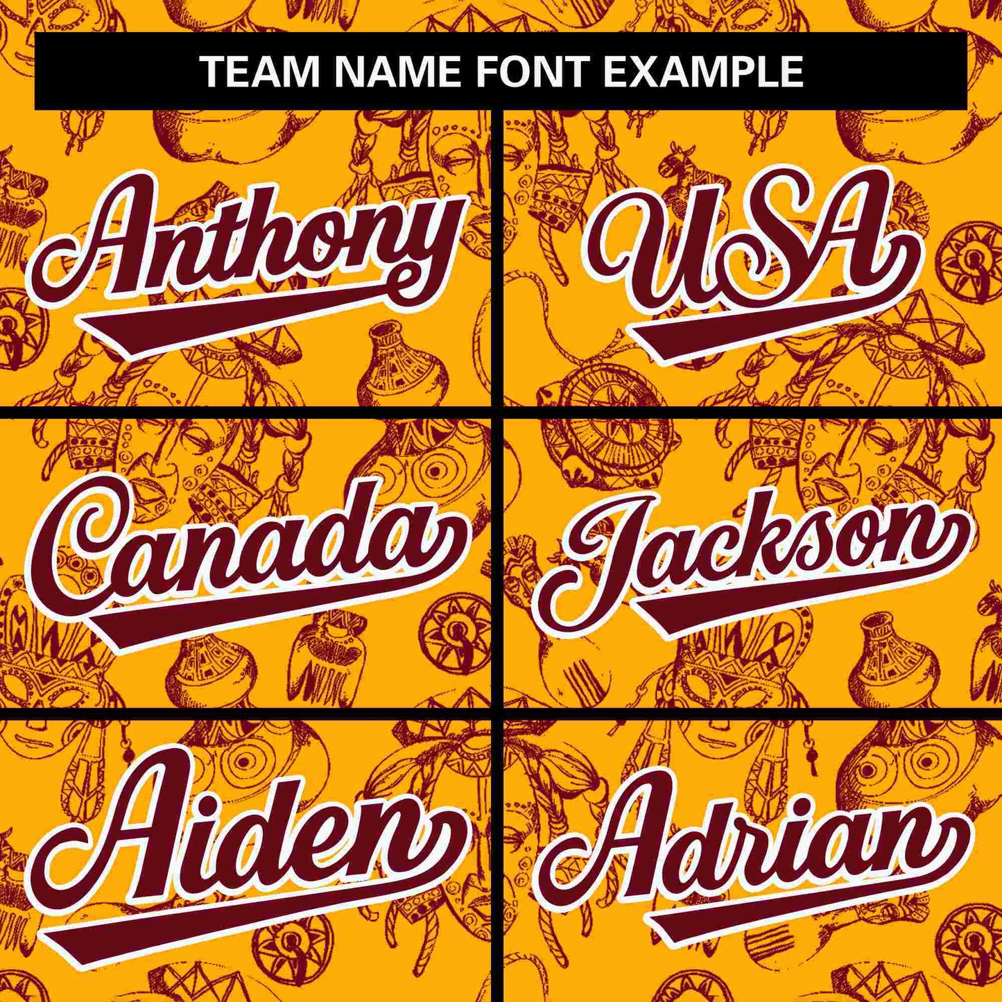 Custom Yellow 3D Graffiti Pattern Personalized Design Authentic Baseball Jersey Limited