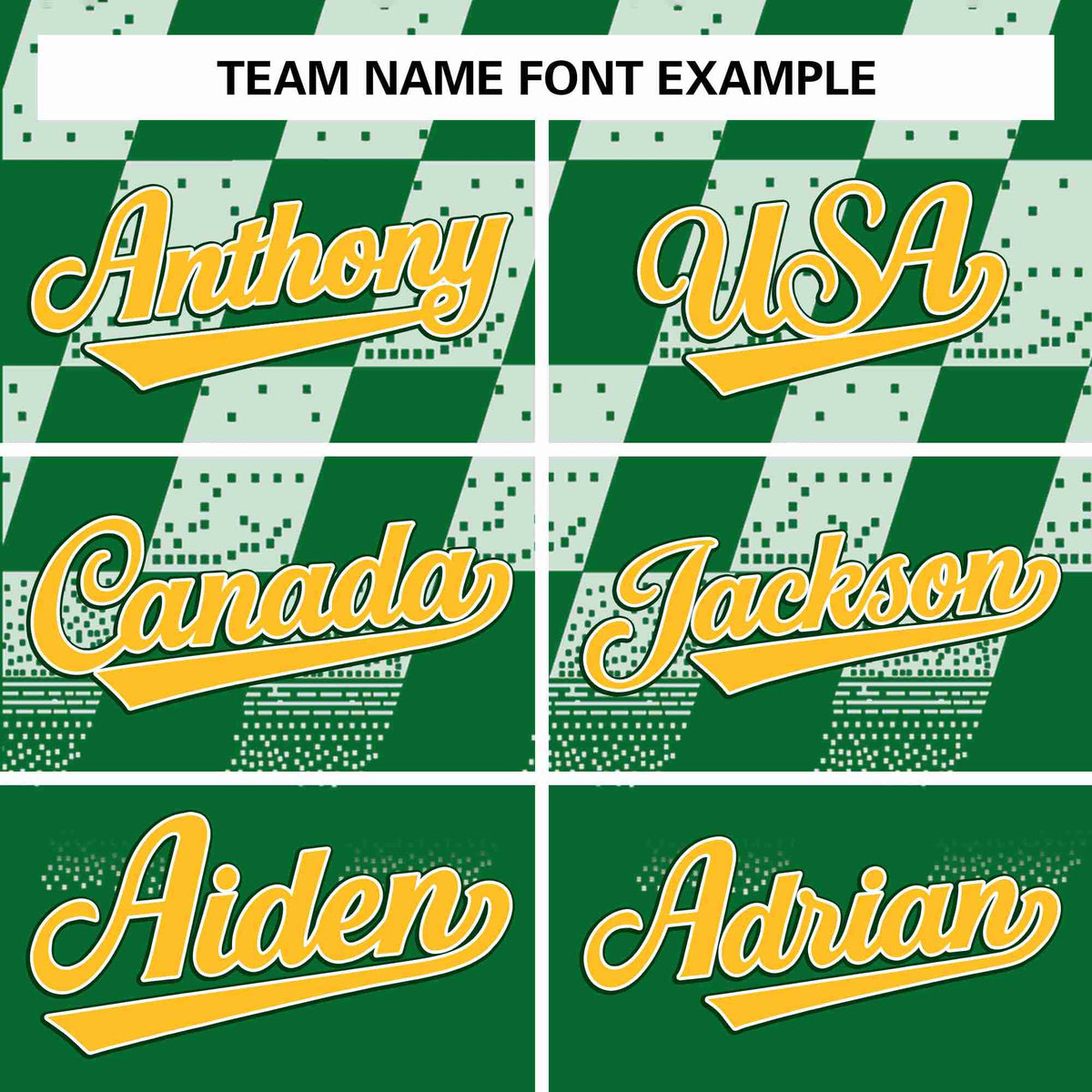 Custom Kelly Green White Grid Speckles Color Block Design Authentic Baseball Jersey Limited