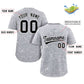 Custom Light Gray White Line Art Graffiti Pattern Design Authentic Baseball Jersey Limited