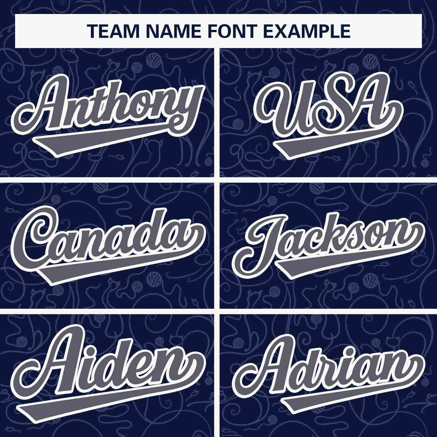 Custom Navy Gray Line Art Graffiti Pattern Design Authentic Baseball Jersey Limited