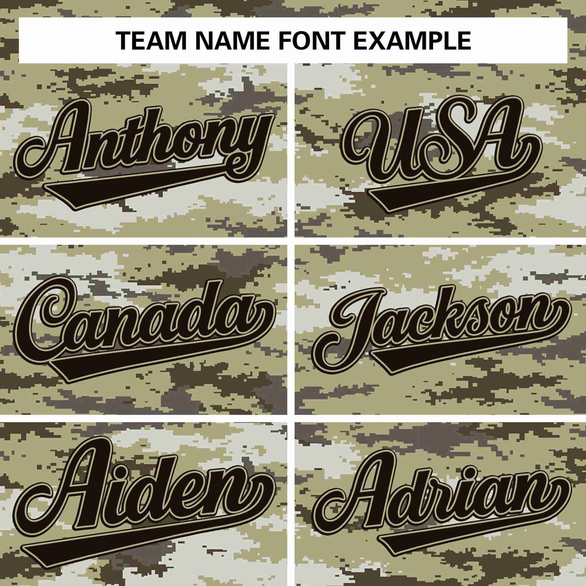 Custom Brown Khaki-Black Camo Fashion Authentic Sleeveless Baseball Jersey Limited