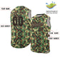 Custom Khaki Green-Brown Camo Fashion Authentic Sleeveless Baseball Jersey Limited