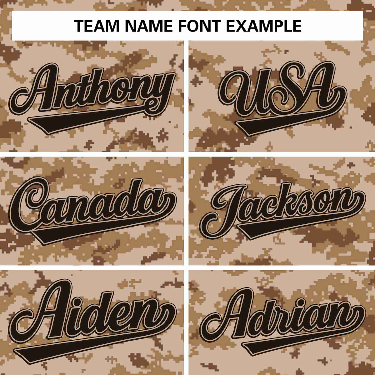 Custom Brown Khaki Camo Fashion Authentic Sleeveless Baseball Jersey Limited