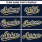 Custom Navy Gold Thick Stripe Fashion Design Authentic Baseball Jersey Limited