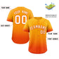 Custom Yellow Orange-White Gradient Stripe Fashion Authentic Baseball Jersey Limited