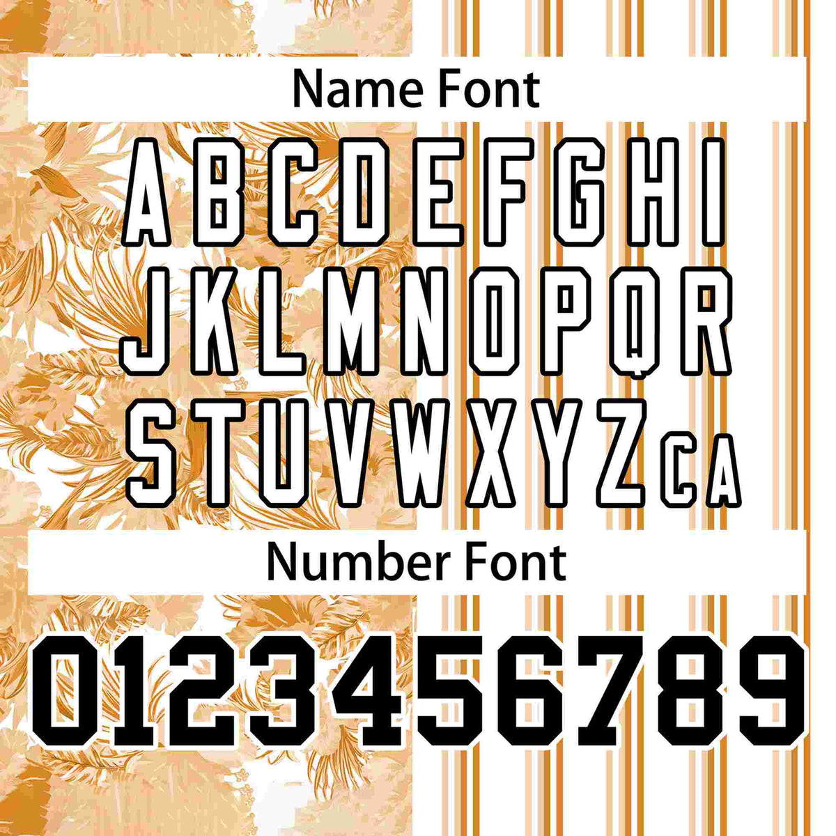 Custom Orange White-Black Hawaii Tropical Flower Stripe Fashion Baseball Jersey Limited