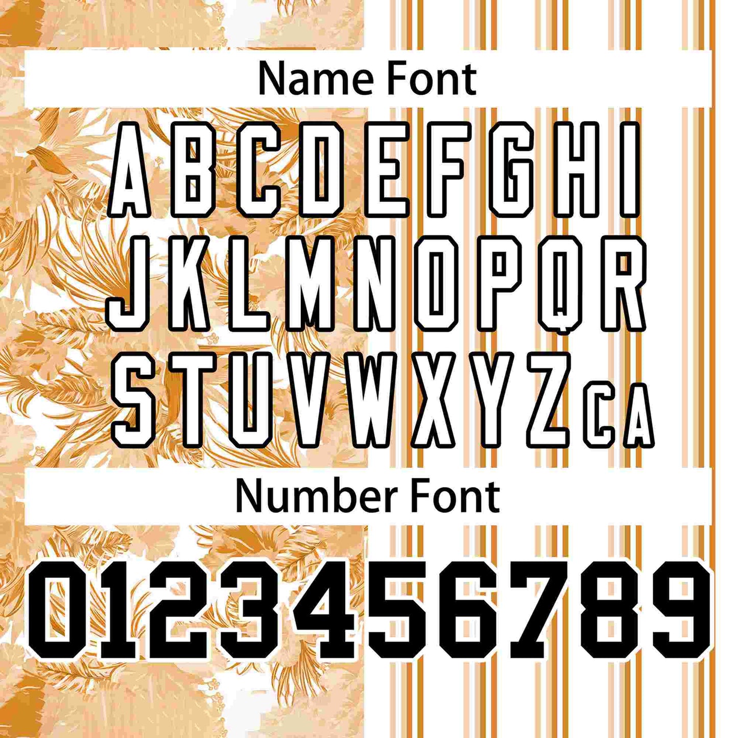 Custom Orange White-Black Hawaii Tropical Flower Stripe Fashion Baseball Jersey Limited