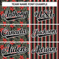 Custom Black Red Hawaii Tropical Flower Stripe Fashion Baseball Jersey Limited