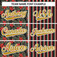 Custom Black Red-Old Gold Hawaii Tropical Flower Stripe Fashion Baseball Jersey Limited