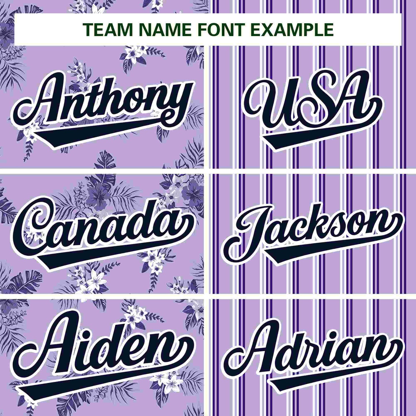 Custom Purple Black Hawaii Tropical Flower Stripe Fashion Baseball Jersey Limited