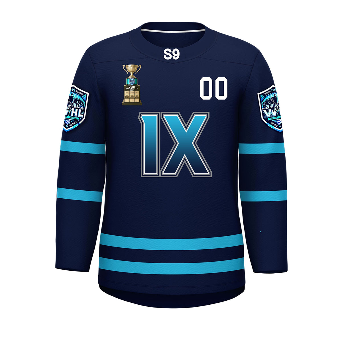VVHL S9 Navy Hockey Jersey Limited