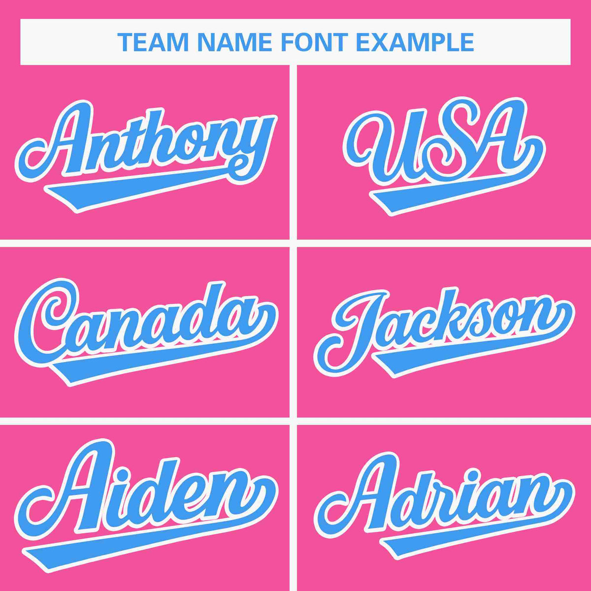 Custom Pink Blue-White Classic Style Personalized Full Button Authentic Baseball Jersey Limited