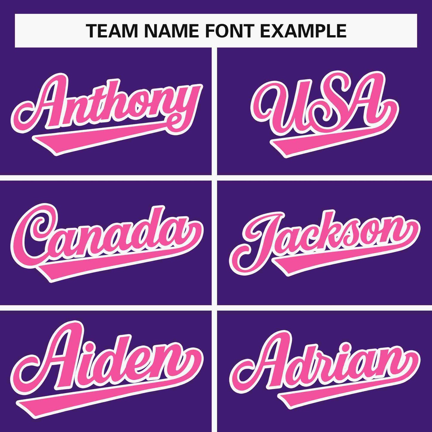 Custom Purple Pink-White Classic Style Personalized Full Button Authentic Baseball Jersey Limited