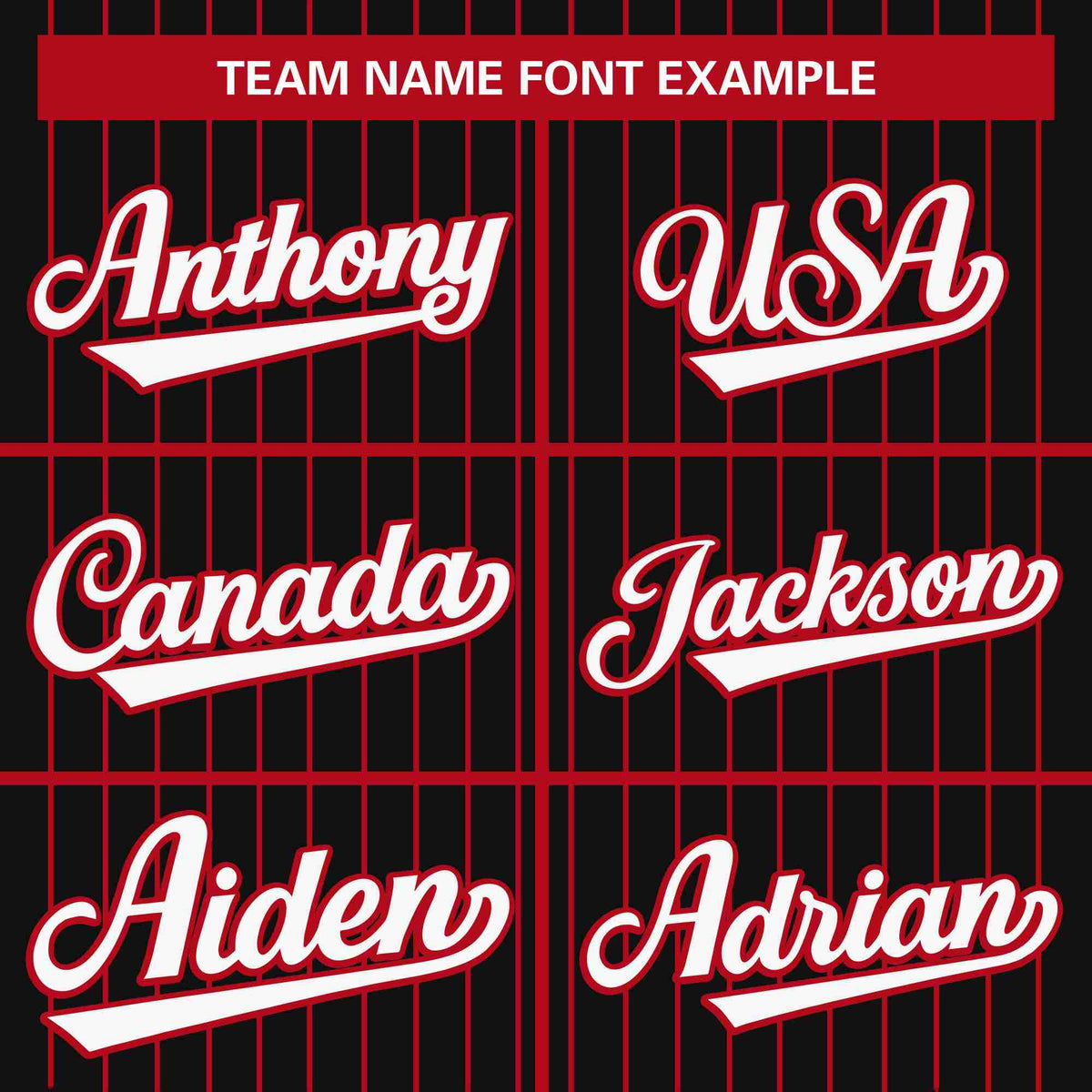 Custom Black Red-White Stripe Fashion Design Full Button Authentic Baseball Jersey Limited