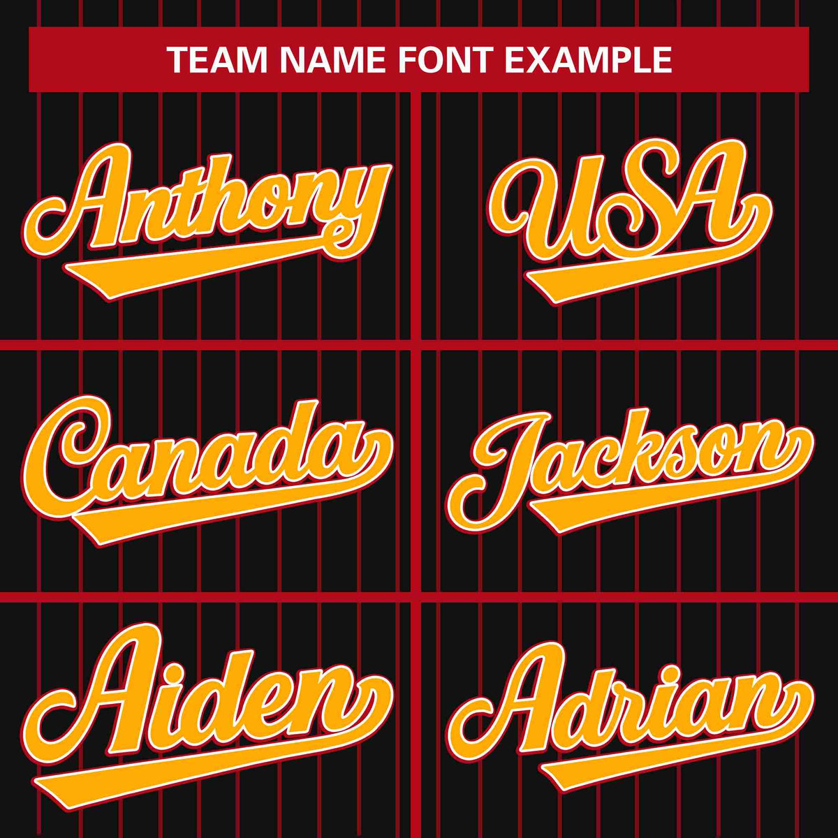 Custom Black Red-Yellow Stripe Fashion Design Full Button Authentic Baseball Jersey Limited