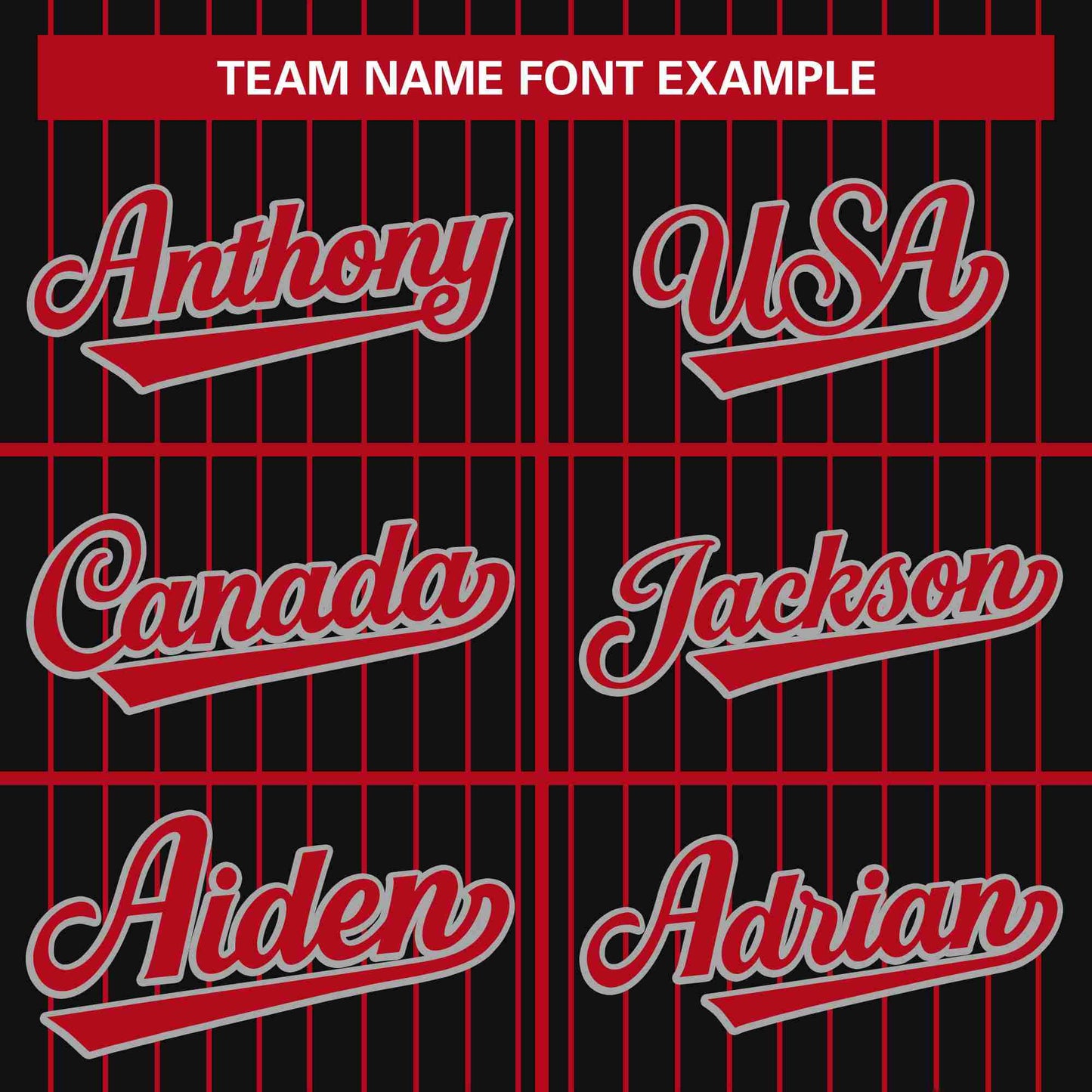 Custom Black Red Stripe Fashion Design Full Button Authentic Baseball Jersey Limited