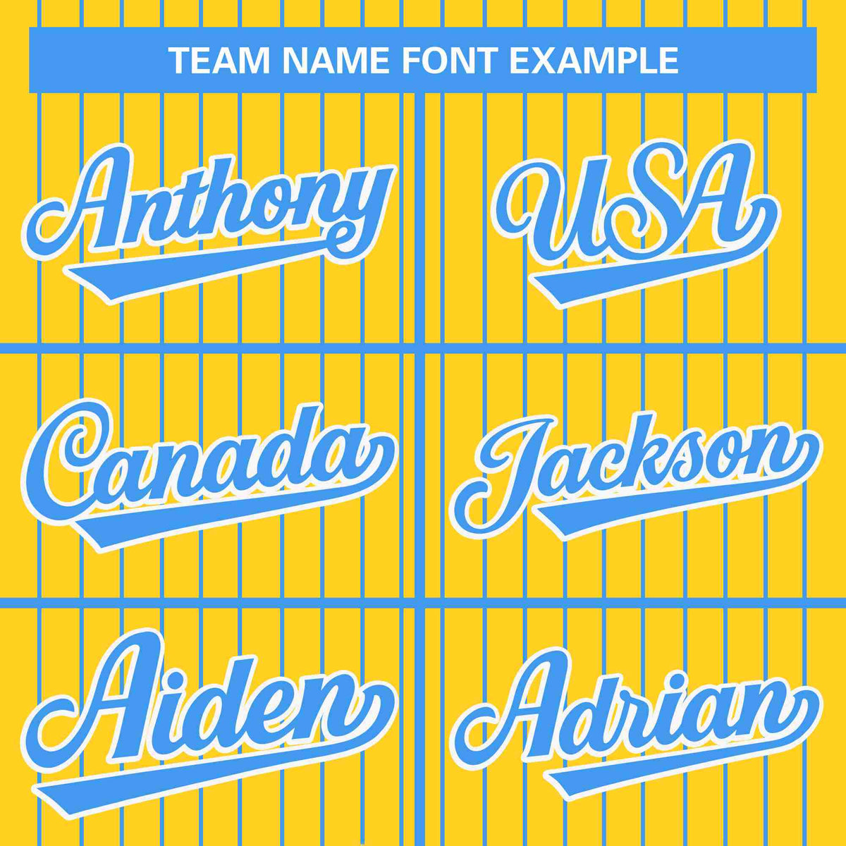 Custom Gold Powder Blue Stripe Fashion Design Full Button Authentic Baseball Jersey Limited