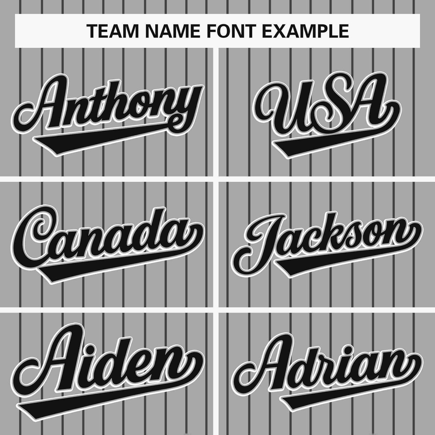 Custom Gray Black Stripe Fashion Design Full Button Authentic Baseball Jersey Limited