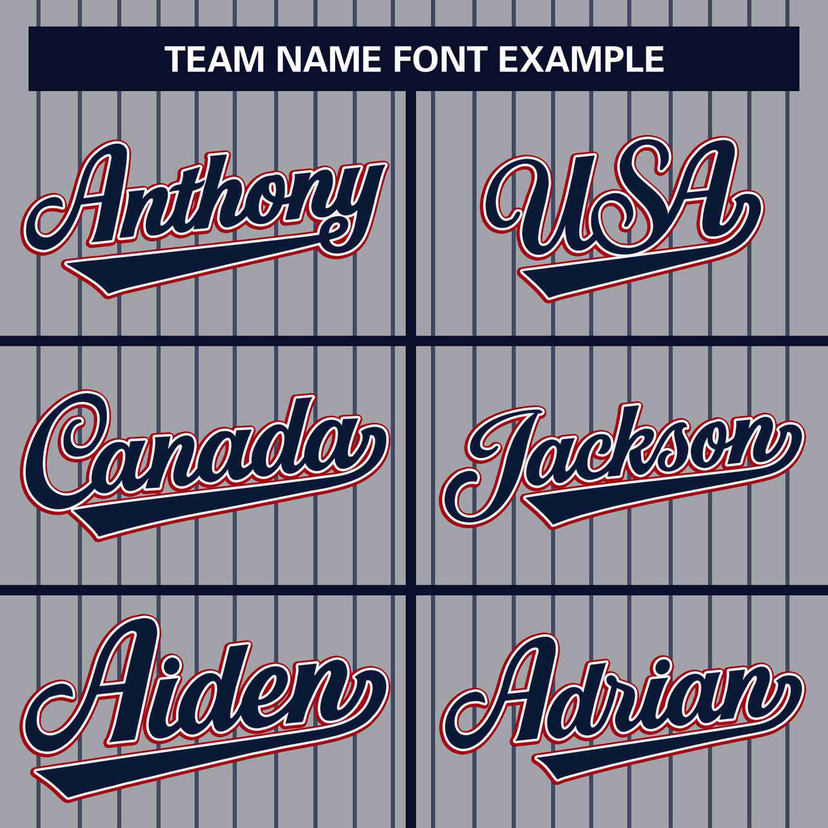 Custom Gray Navy Stripe Fashion Design Full Button Authentic Baseball Jersey Limited