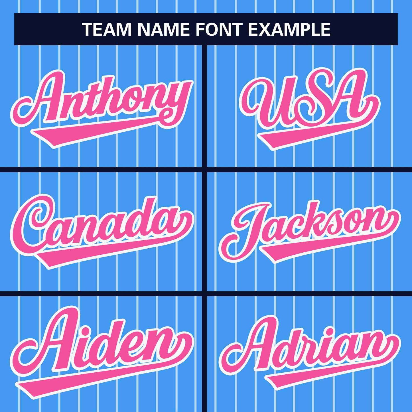 Custom Powder Blue Pink Stripe Fashion Design Full Button Authentic Baseball Jersey Limited