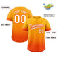 Custom Yellow Orange-White Gradient Stripe Fashion Authentic Baseball Jersey Limited