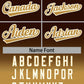 Custom Brown Old Gold-Cream Gradient Stripe Fashion Authentic Baseball Jersey Limited