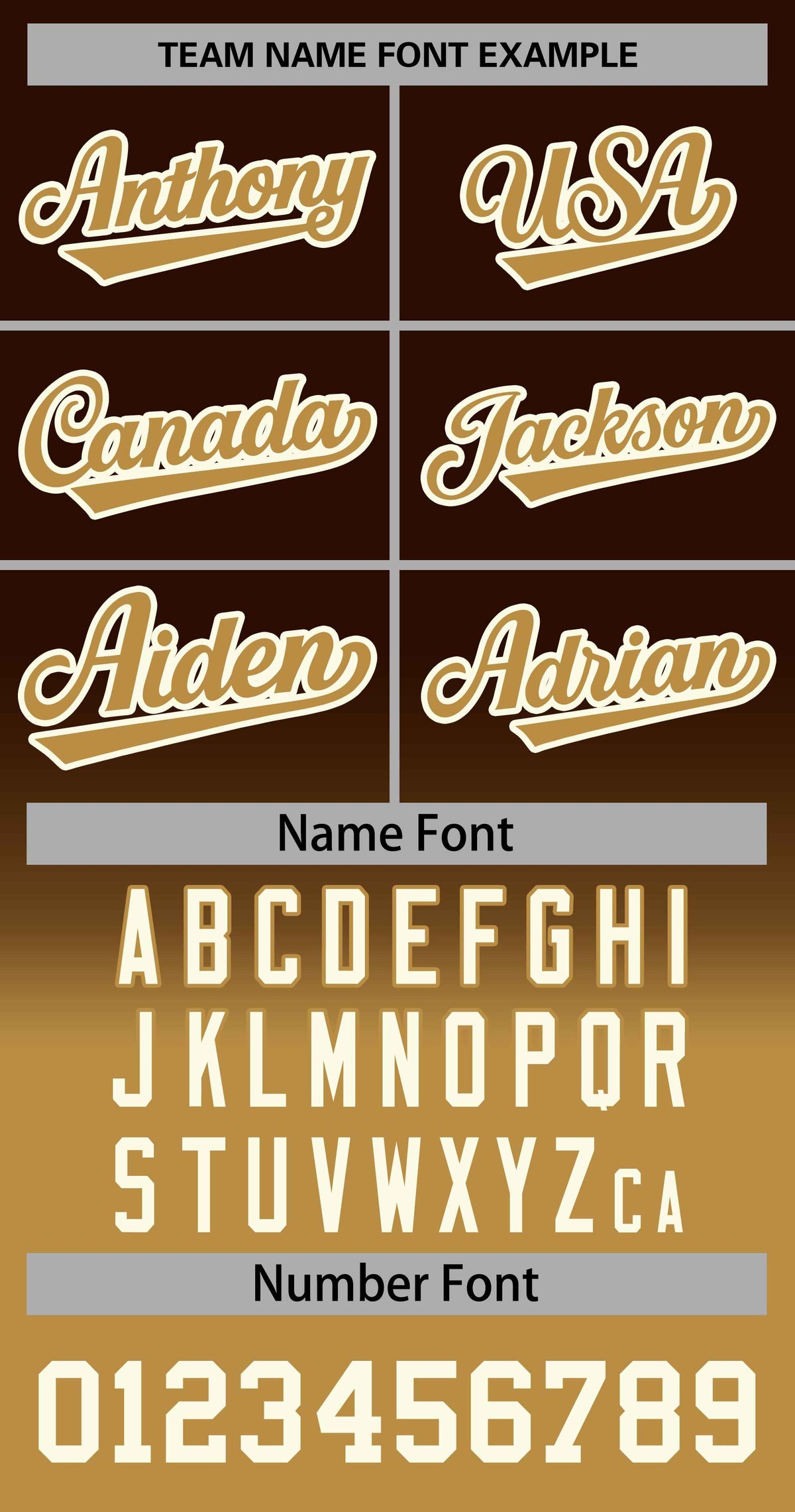 Custom Brown Old Gold-Cream Gradient Stripe Fashion Authentic Baseball Jersey Limited