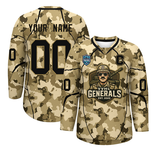 VVHL S9 Generals Camo Hockey Jersey