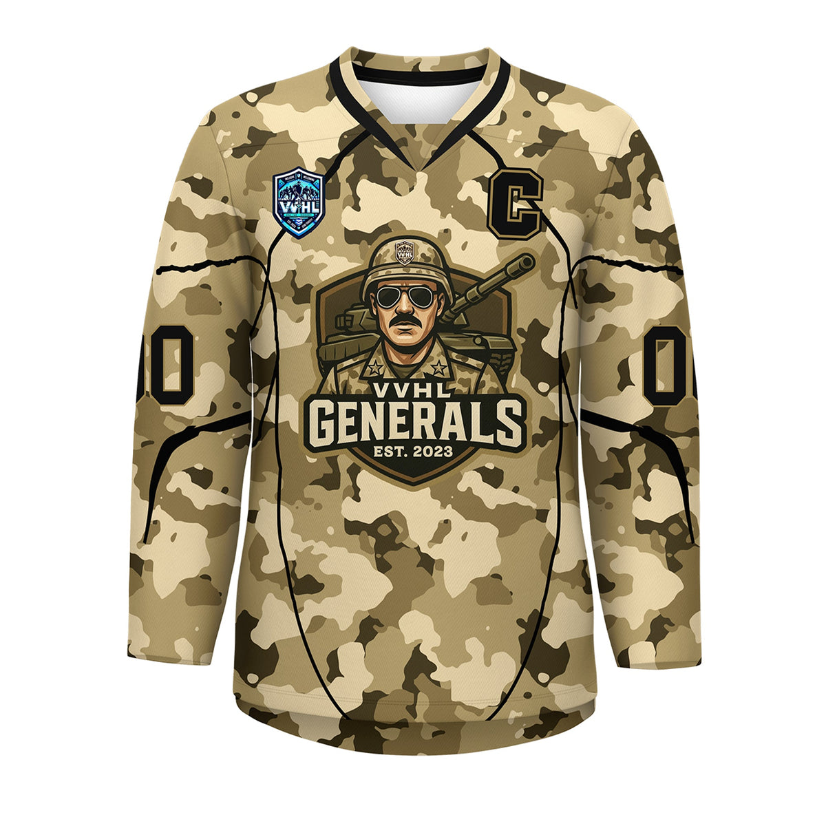 VVHL S9 Generals Camo Hockey Jersey Limited