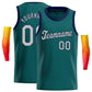 Custom Teal Gray-Navy Blue Classic Tops Fashion Sportwear Basketball Jersey