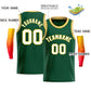 Custom Green Yellow-White Classic Tops Men Casual Bull Basketball Jersey Limited
