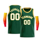 Custom Green Yellow-White Classic Tops Men Casual Bull Basketball Jersey
