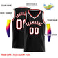 Custom Black Red-White Classic Tops Men Casual Basketball Jersey Limited