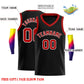 Custom Black White-Red Classic Tops Men Casual Basketball Jersey Limited