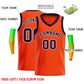 Custom Orange Navv-White Classic Tops Men Casual Basketball Jersey Limited