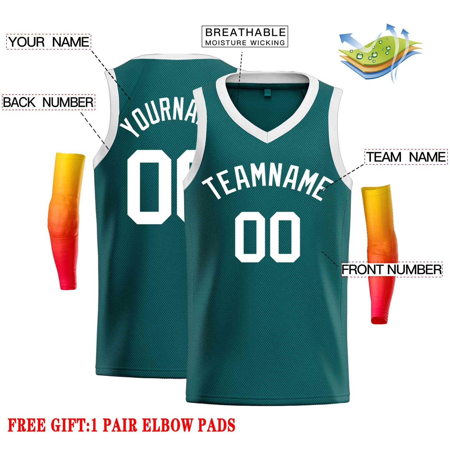 Custom Aqua White-Classic Tops Men Casual Basketball Jersey Limited