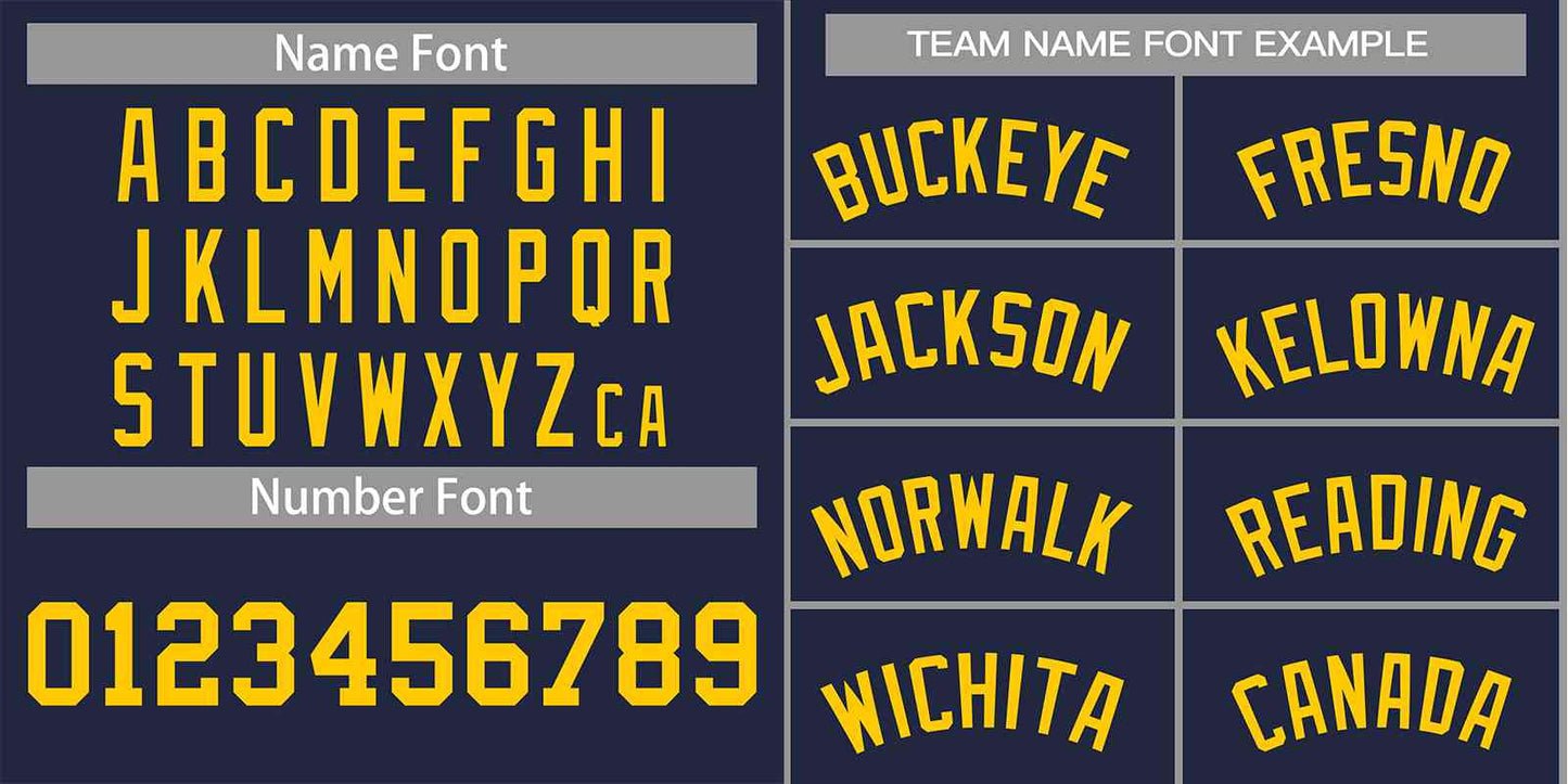 Custom Navy Yellow-Classic Tops Men Casual Basketball Jersey Limited