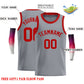 Custom Dark Gray Red Classic Tops Casual Basketball Jersey Limited