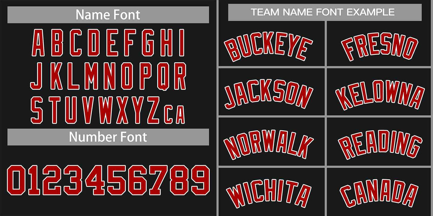 Custom Black White-Red Classic Tops Men Casual Basketball Jersey Limited